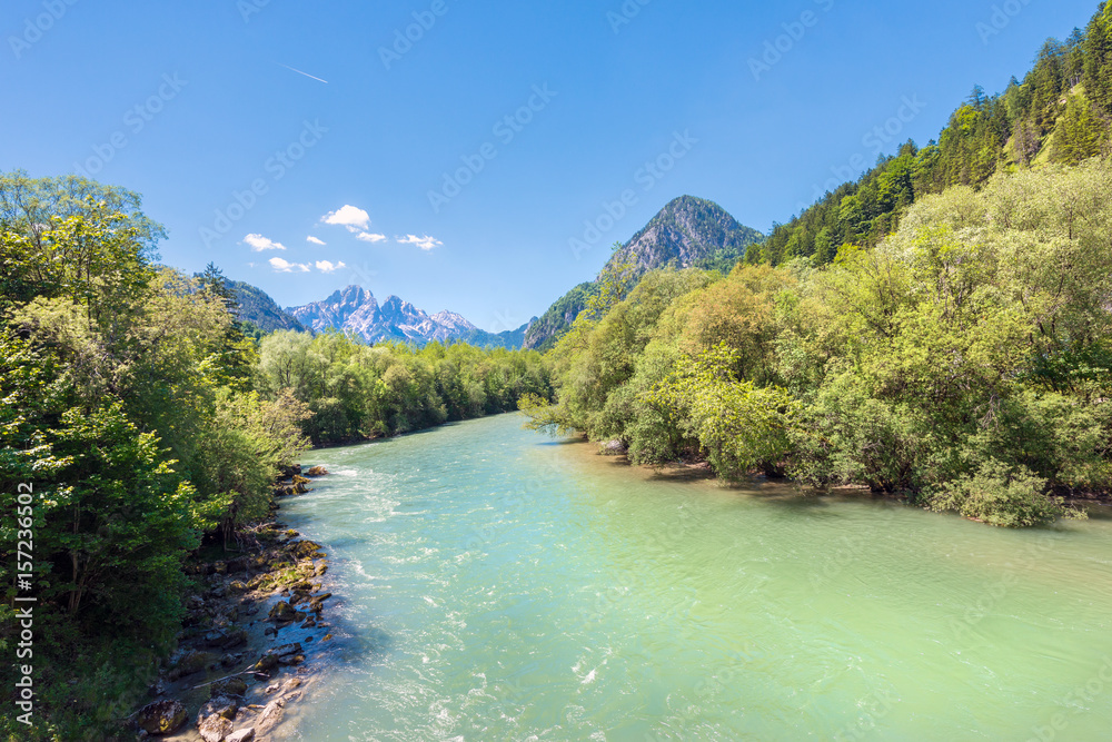 Der Fluss Enns im Nationalpark Gesäuse, Steiermark, Österreich