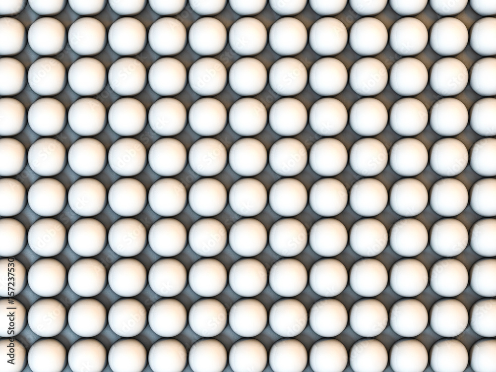 Geometric backdrop from spheres. 3D rendering Geometric backdrop from spheres. 3D rendering