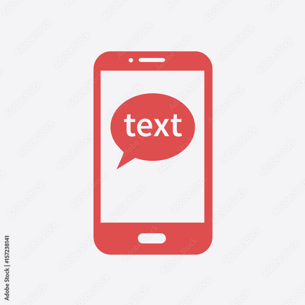 Mobile chatting icon.Mobile Phone Representing Web Chatting And Dialog. Mobile chatting icon.Mobile Phone Representing Web Chatting And Dialog.