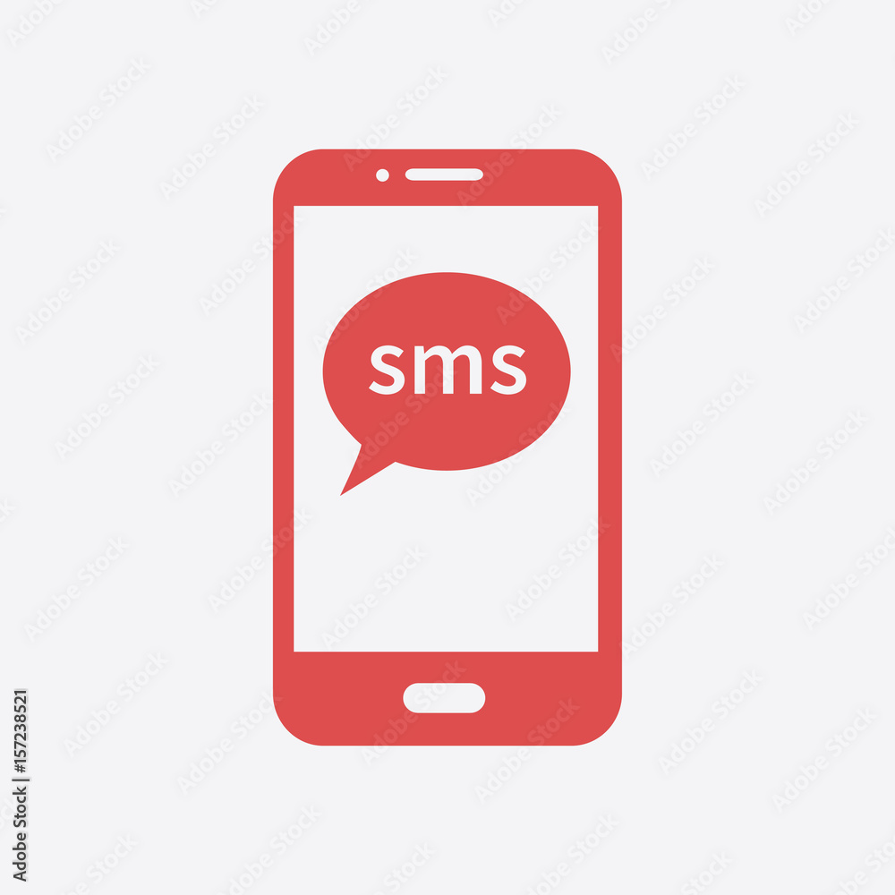 Smartphone email or sms icon. Mobile mail sign symbol. Smartphone email or sms icon. Mobile mail sign symbol.
