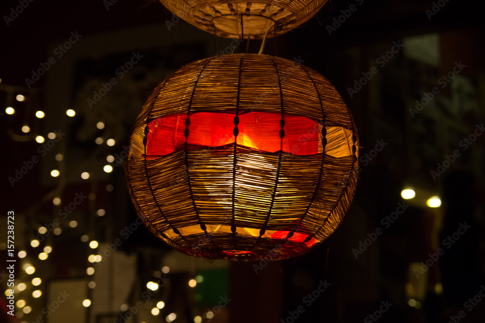 Round colored chandelier Round colored chandelier