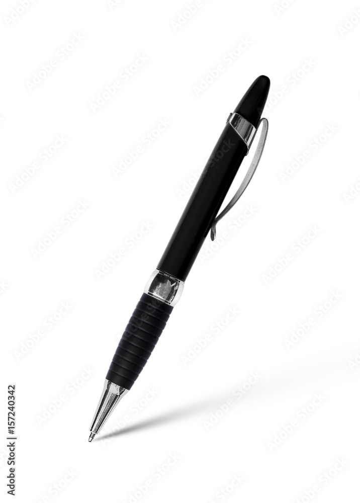black pen isolated on white background Stock Photo | Adobe Stock