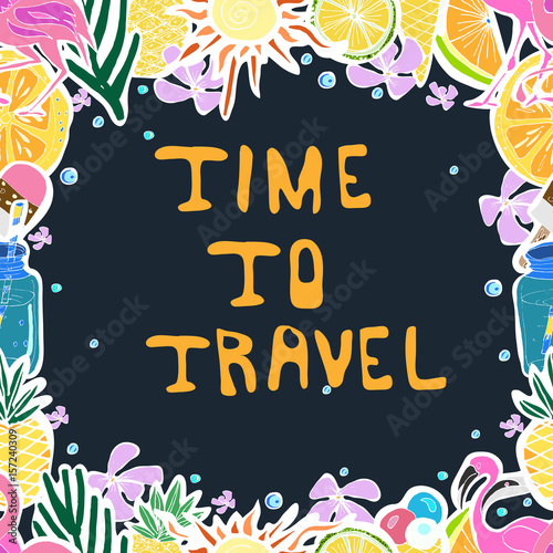 Tropical Travelling Objects in Circle Collage.