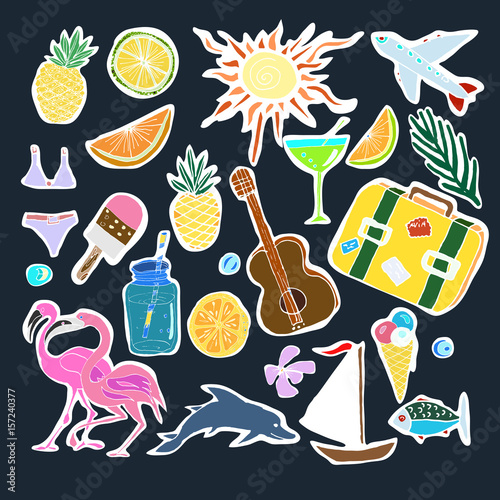 Tropical Travelling Objects Set.