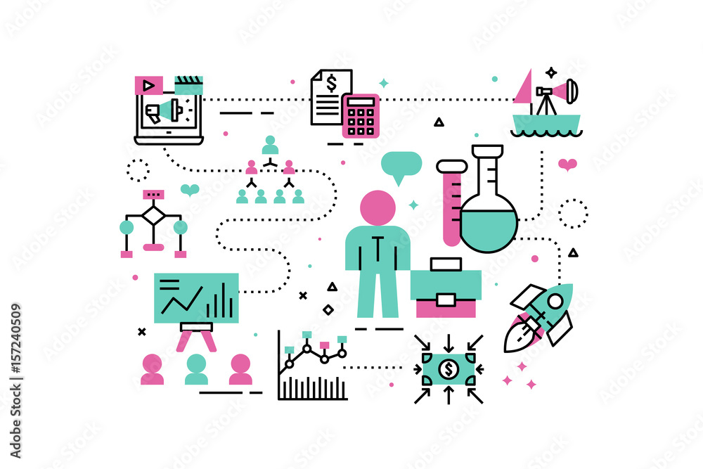 Business analysis illustration Business analysis illustration
