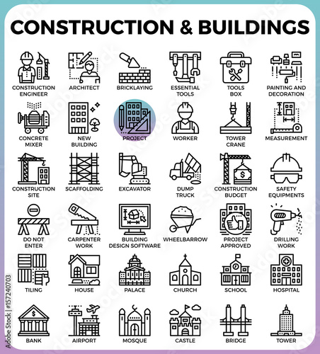 Construction & Buildings icons
