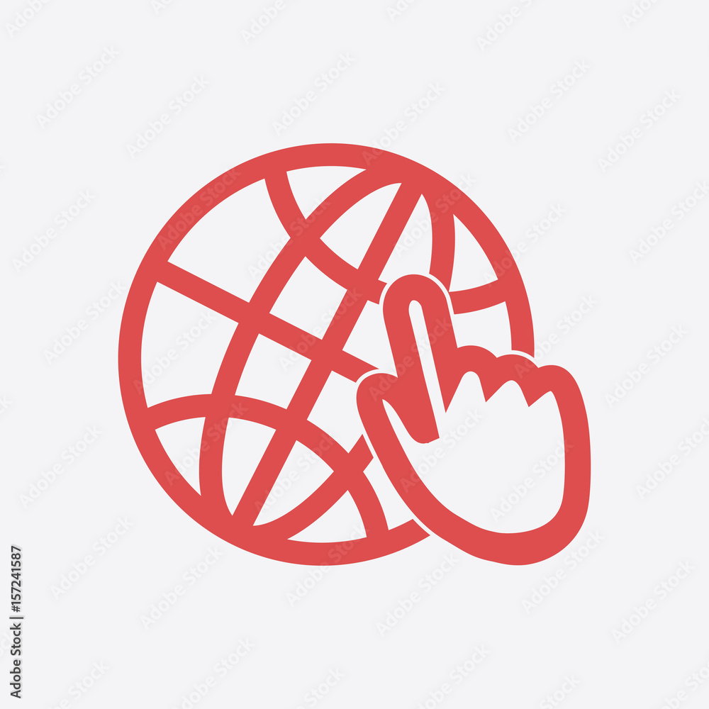 Globe icon. Flat design style Earth vector icons. Globe icon. Flat design style Earth vector icons.