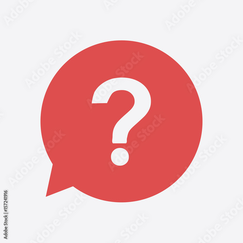 Question mark sign icon. Help symbol. FAQ sign. Flat design style. 