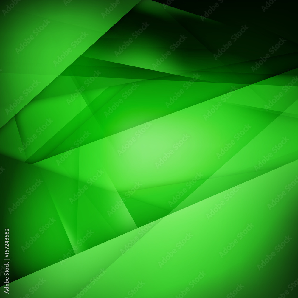 Abstract vector background. Green background for wallpaper, flyer, poster, banner templates