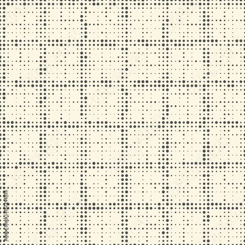 Seamless Stripe Pattern. Vector Monochrome Dot Texture