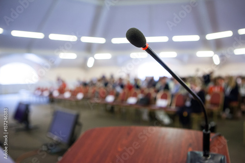 Wallpaper Mural Microphone on stand in front of audience Torontodigital.ca