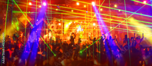 Fototapeta Naklejka Na Ścianę i Meble -  club party is blurred for background