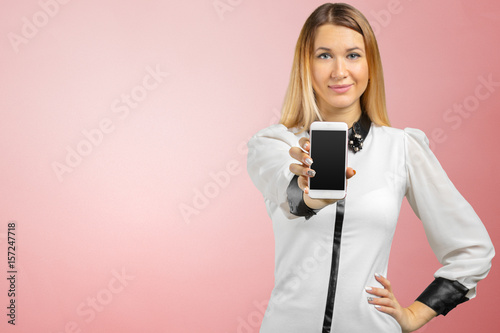 Woman using her smart phone