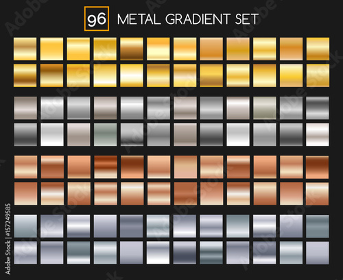 Metal gradient collection. ...