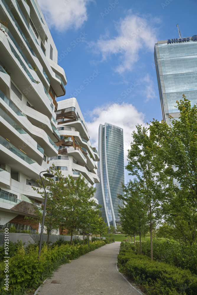 Fototapeta premium MILAN, ITALY, May,28, 2017 - Isozaki Tower in