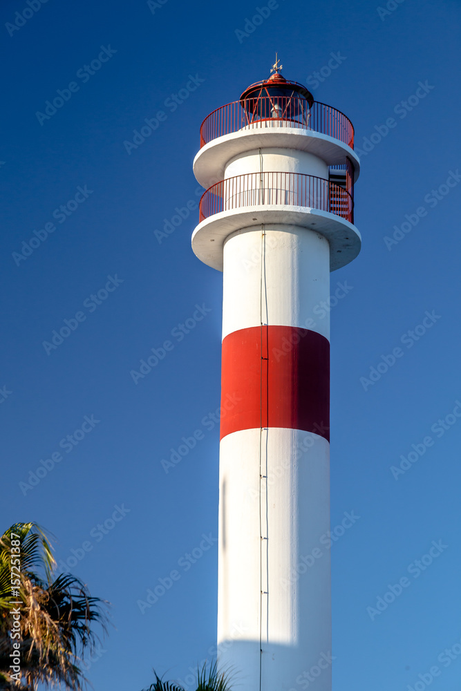Lighthouse in  Rota, Cadiz, Spain