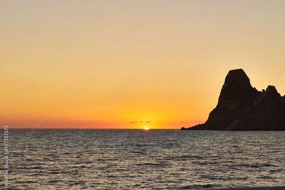 Es Vedra at sunset, Ibiza, Spain