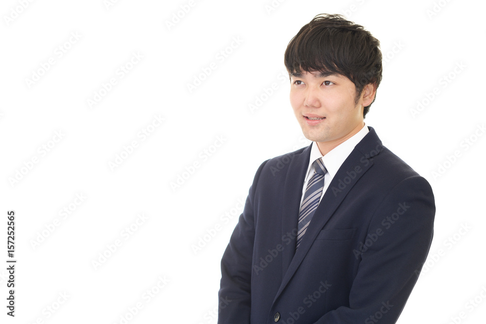 微笑むビジネスマン