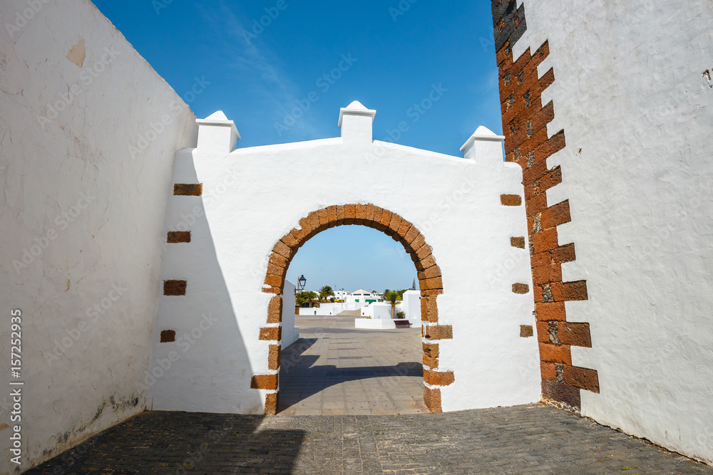Fototapeta Widok centrum miasta Teguise, poprzednia stolica wyspa Lanzarote