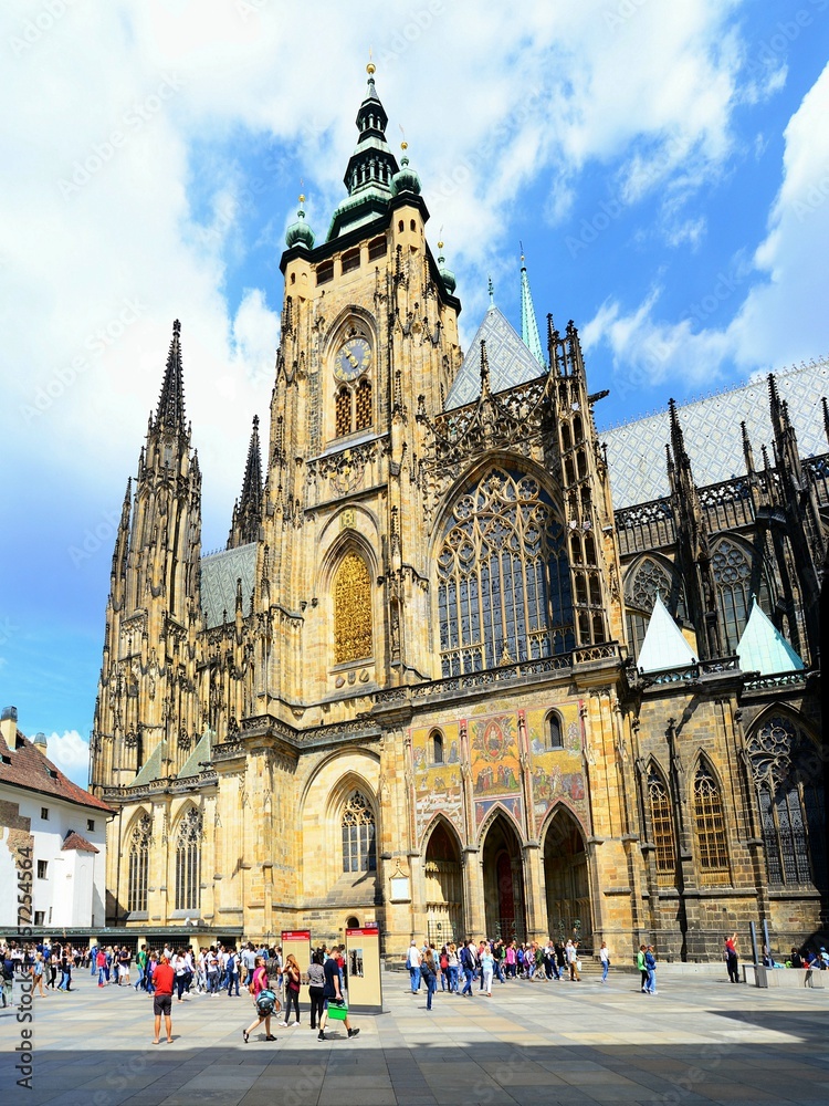 St. Vitus Cathedral in Prague town