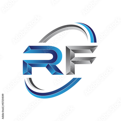 Free Download Simple initial letter logo modern swoosh RF - GFXLoad