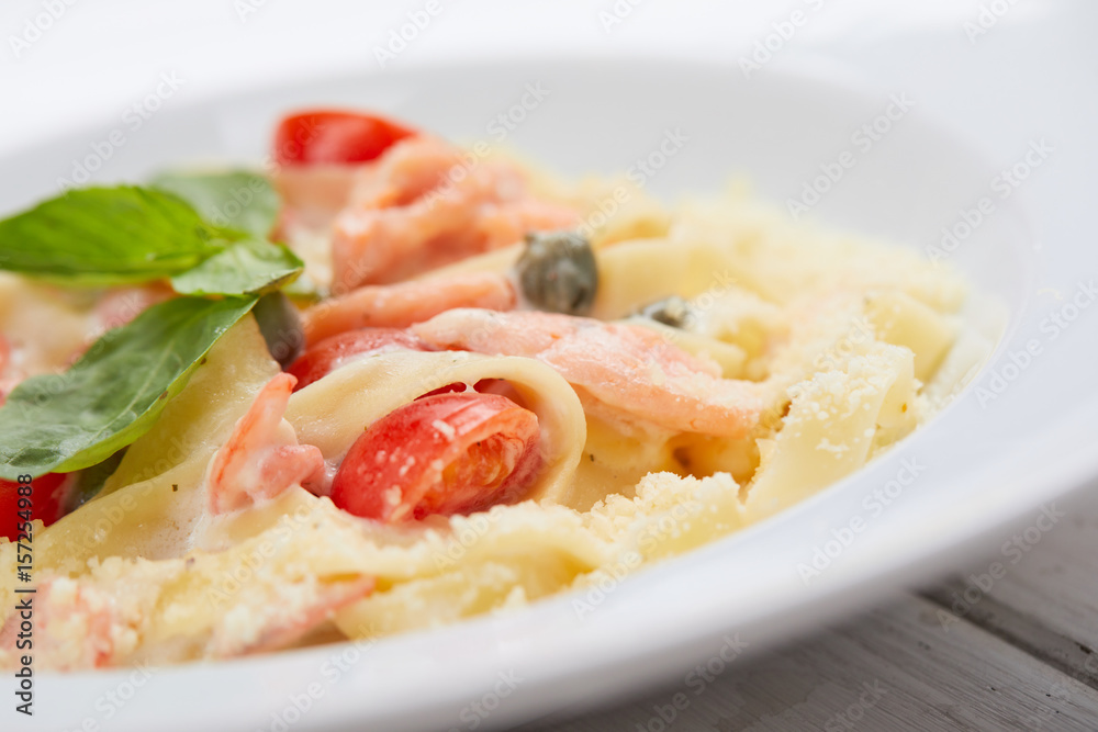 pasta with salmon pasta with salmon