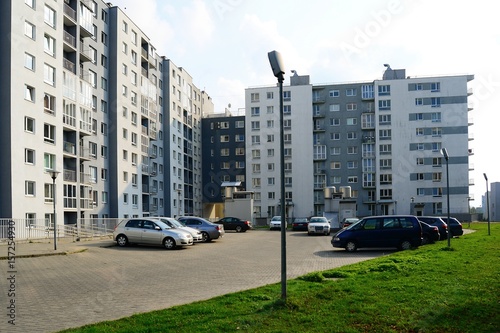 Vilnius residential houses in Pasilaiciai districtt on October 5