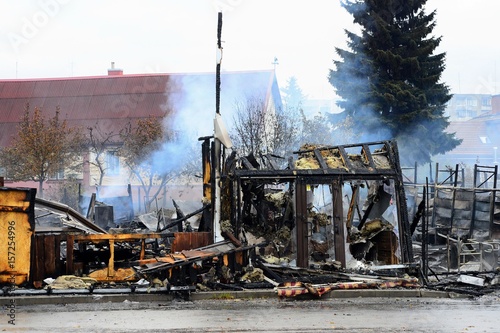 Farmers Market near Ukmerges street after fire photo