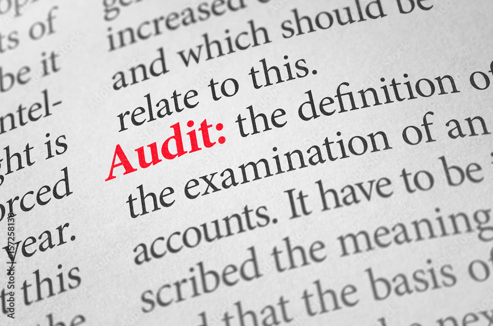 Definition of the word Audit in a dictionary Definition of the word Audit in a dictionary