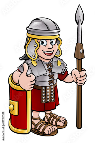 Roman Soldier Cartoon Character