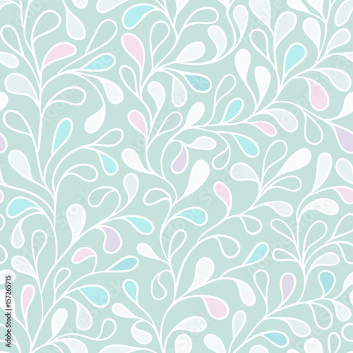 Seamless pattern with leafs