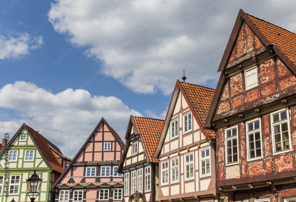 Historic buildings in the old town of Celle