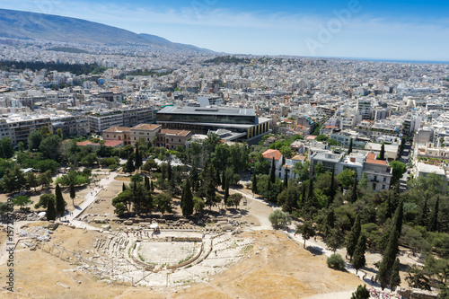 Ancient theater of Herodes Atticus on Acropolis in Athens, Greece
