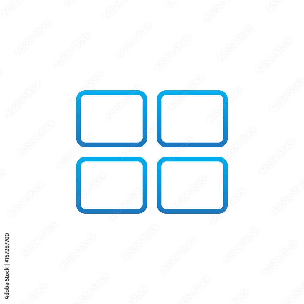 Block Layout line icon, outline vector logo illustration, linear pictogram isolated on white Block Layout line icon, outline vector logo illustration, linear pictogram isolated on white