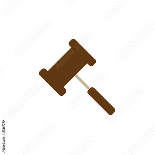 gavel icon vector, Judge Hammer solid logo illustration, colorful pictogram isolated on white