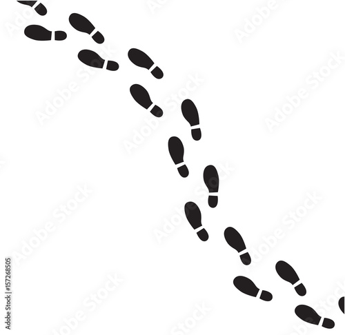 Footprint vector illustration. photo