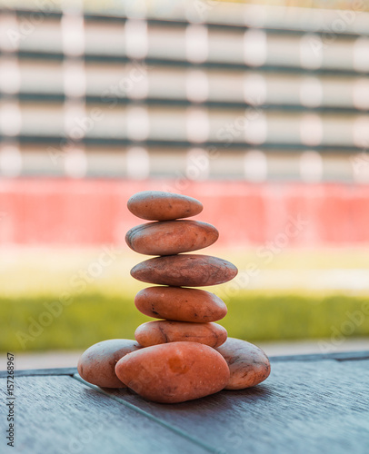 Canvas Print small stone look like zen yoga symbol