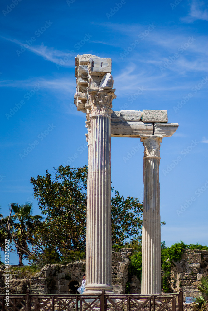 Ruins of columns