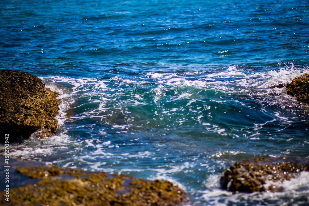 Sea waves at the shore Sea waves at the shore