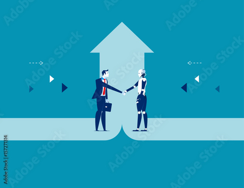 Business deal. Concept business success vector illustration.