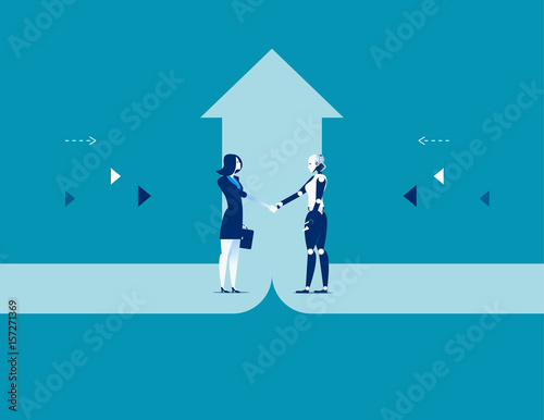 Business deal. Concept business success vector illustration.