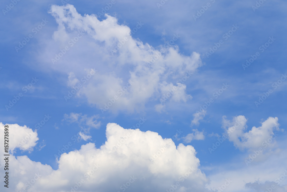 Blue sky with white clouds Blue sky with white clouds