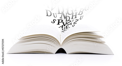 Buch mit Buchstaben