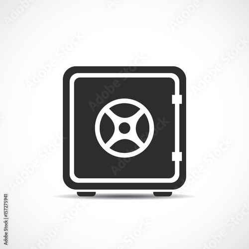 Safe box deposit vector icon
