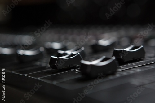 Fotografija Close-up of sound mixer