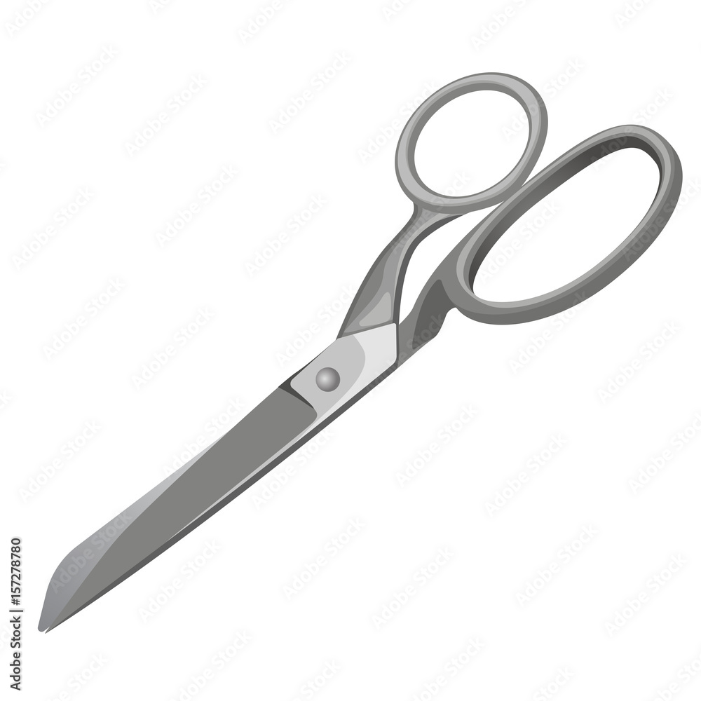 Scissors hand-operated shearing tools vector illustration isolated on white Scissors hand-operated shearing tools vector illustration isolated on white