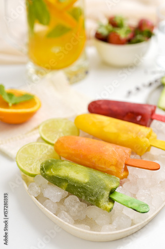 homemade natural ice pops