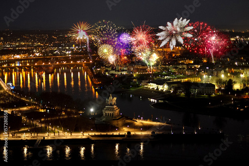 Feuerwerk Koblenz © Comofoto