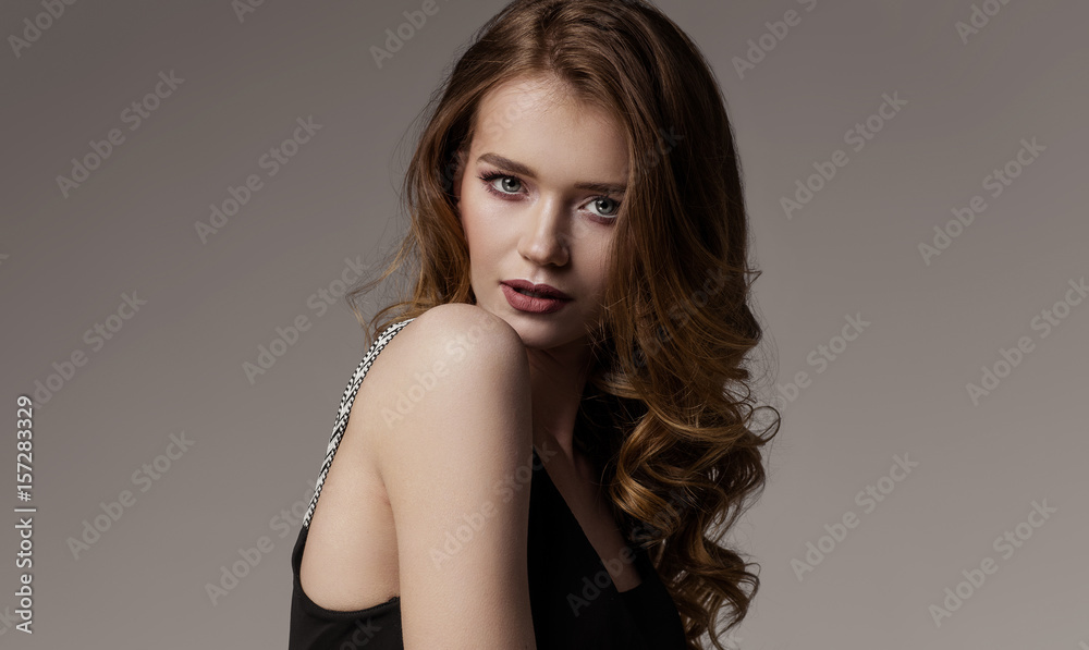Beauty portrait of female face Beauty portrait of female face