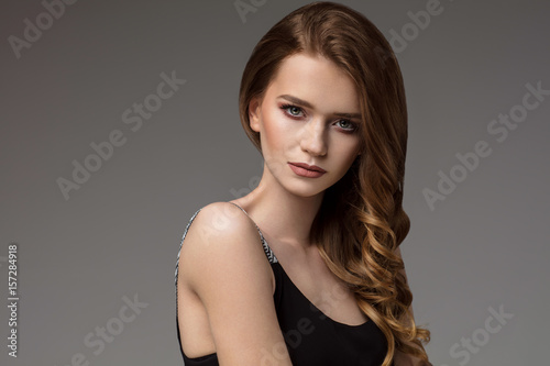 Portrait of natural young female model